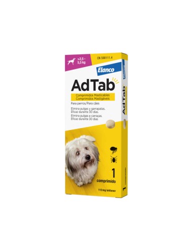 AdTab 112mg comp. mastic perro(+2,5-5,5k