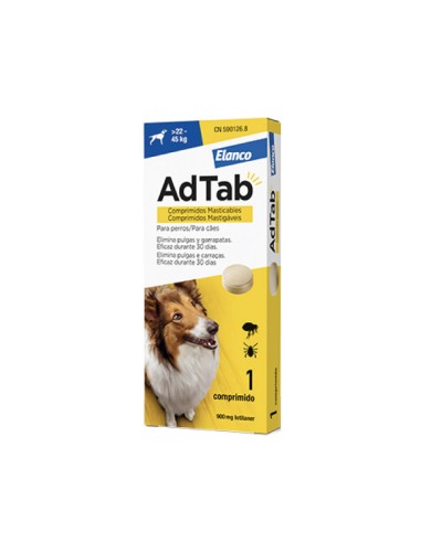 AdTab 900 mg comp. mastic perro(+22-45kg